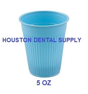 100 Disposable Dental Drinking Plastic Cups 5 Oz Blue Dixie-cup Like Dental, Medical and Daily uses US SELLER
