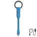 PowerCord Go Micro-USB Cable Keychain - Charging Cable (Blue)