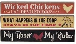 Heart of America Assorted My Roost My Rules Mini Sticks - Set of 3
