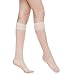 Women's 6 Pack Silky Sheer Knee High Trouser Socks Reinforced Toe(Skin-2)