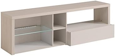 Parisot 0275BATV Gabin TV Stand/Unit with 1 Drawer and Shelves, Multicolor