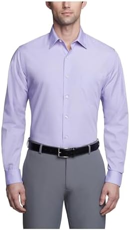 Van Heusen Mens Poplin Fitted Solid Point Collar MNS Dress Shirt Fitted  Poplin Solid, Color Lavender, Size 16.5 Neck 32"-33" Sleeve (L) price in  UAE | Amazon UAE | kanbkam