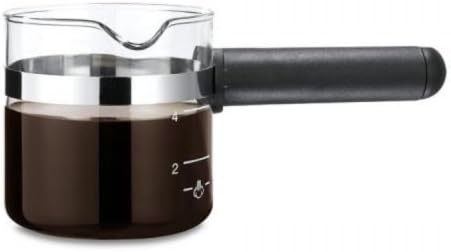 Medelco 4 Cup Universal Glass Espresso Replacement Carafe, Black, New