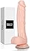 Beauty Molly Superior 8 Inch Flesh Color Realistic Dildo with Suction Cup Anal Adult Sex Toys, 11.8 Ounce