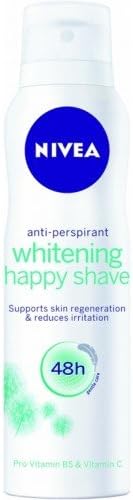Nivea Women Deodorant Anti-perspirant Whitening Happy Shave Vitamin B5 &amp; C, Avocado Extract 5.25oz/150ml (pack of 2)