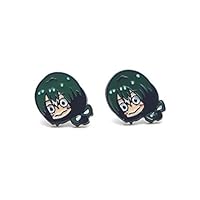Cue Tee Store Anime MHA Earrings Boku No Hero Academia Ear Stud for Womens Anime Cosplay Accessory Prop(1.1-1.5CM H02)