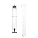 bayite Accessory Silicone Watch Bands with Watch Buckle for Fitbit Alta White, 5.5 - 7.8 inches
