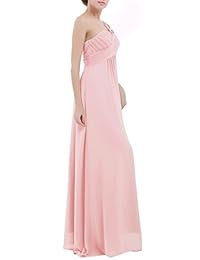 iiniim Vestido largo de gasa para mujer, vestido de noche para dama de honor