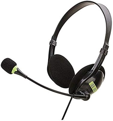 headphones with mic for pc with two jacks amazon