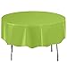 Unique 99147 Round Neon Green Plastic Tablecloth, 84
