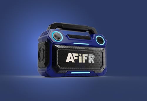 Wireless Bluetooth Speaker, 160W Loud Outdoor Speaker with Subwoofer, RGB Lights, IPX67 Waterproof, 24H Battery, Rugged Portable Speaker for Camping, Hiking, Parties, Worksite(Tide Blue)