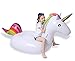 Jasonwell Big Inflatable Unicorn Pool Float Floatie Ride On with Rapid Valves Large Rideable Blow Up Summer Outdoor Swimming Pool Party Lounge Raft Decorations Toys for Kids 79 Inches
