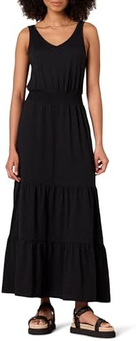 amazon black swing dress Amazon.com: Amazon Essentials Women's Tank Swing Dress, Black, XS : Clothing,  Shoes & Jewelry