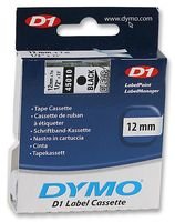 DYM45010 - Dymo Black on Clear D1 Label Tape, pack of 2