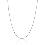 Solid Italian 925 Sterling Silver Very Thin .7mm Box Chain Necklace All Sizes 14