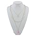BOCAR New Fashion 3 Layer Jewelry Set Long Chain Pendant Bead Necklace Earring for Women