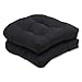 Pillow Perfect Fortress Solid Indoor/Outdoor Wicker Patio Seat Cushion Reversible, Weather and Fade Resistant, Round Corner - 19