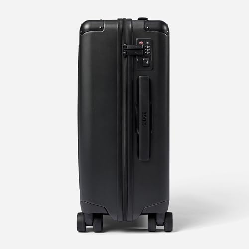 The Ridge Premium Hard Shell Carry On Luggage - TSA Approved Lock - 360° Spinner Wheels for Travel - Royal Black
