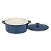 Cuisinart Chef's Classic Enameled Cast Iron Round Covered Casserole (Provencial Blue, 7- Quart)