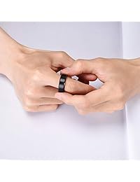 King Will BASIC - Anillo de compromiso unisex de carburo de tungsteno de 0.315 in, acabado mate pulido