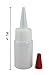 Pinnacle Mercantile Small 1 ounce 12-Pack Plastic Squeeze Bottles with Red Tip Caps Great for Travel, Arts, Crafts, Vape Juice, Oil, Glue Empty
