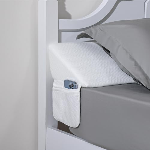 Forias Bed Wedge Pillow Headboard, Bed Gap Filler (0-7
