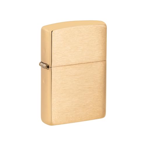 Zippo 204B New Windproof Lighter - Brushed Brass