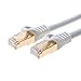 Cables Direct Online 100FT S/FTP Cat7 Copper Network Ethernet Patch Cable, Internet Wire, Compatible with PC, Laptop, Modem, Router, TVs, Printer Cord, Consoles for Home and Office (100ft, White)