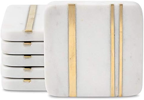 Cork & Mill Marble Coasters for Drinks