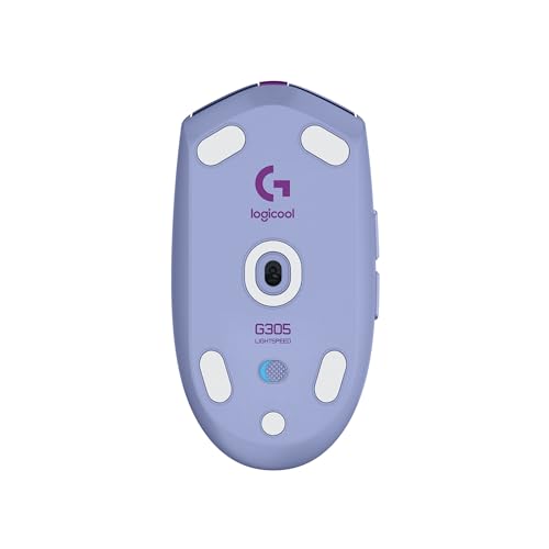 Logitech G G305 LIGHTSPEED kabellose Gaming-Maus mit HERO 12K DPI Sensor, Wireless Verbindung, 6 programmierbare Tasten, 250 Stunden Akkulaufzeit, Leichtgewicht, PC/Mac - Lila