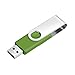 FEBNISCTE USB Flash Drive 128MB Pack of 10 USB 2.0 Memory Sticks - Small Capacity Value Thumb Drive 128 MB Zip Drive Swivel Pendrive U Disk - Green Data Stick Bulk Pen Drives Multipack Jump Drive