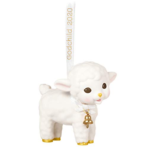 Hallmark Keepsake Christmas Ornament 2020 Year-Dated, Godchild Lamb, Porcelain