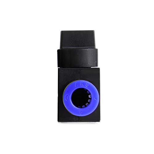 PE verschraubung, Pneumatische Luft 2-Wege-Schnellanschlüsse Druckanschlussrohrschlauch Kunststoff 4 mm 6 mm 8 mm – Bild 8