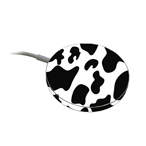 MightySkins Skin Compatible with Apple MagSafe Charger - Cow Print | Protective…