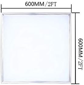Square Ultra-Thin Ceiling Lamp 2X2 FT Flush Mount Ceiling Light, Perforated Mounting Flat Panel Lighting Fixtures for Kitchen Living Room Bathroom Bedroom Office, White Light, 4 Pack