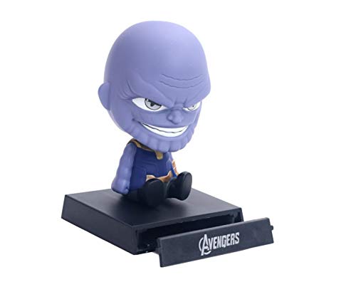 Avengers Thanos Cell Phone Holder PVC Bobble Head Figure Car Dashboard Office Home Accessories Ultra Detail Doll (Thanos) - Thumbnail 4