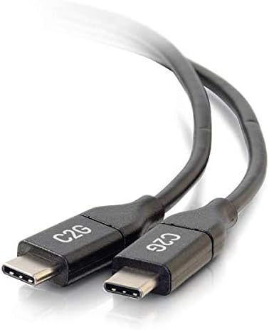 C2G 1.8m (6ft) USB-C to USB-C 3A Power Delivery and Data Transfer Lead Suitable for use with Galaxy S9/8+, MacBook Pro
