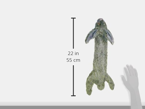Ethical Plush Skinneeez Rabbit 23-Inch Stuffingless Dog Toy