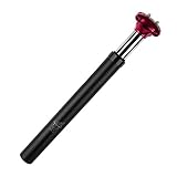 Zoom Black Red Suspension Seat Post 27.2/28.6/30.0/30.4/30.9/31.6/33.9 x 350mm Seatpost