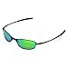 Walleva Emerald Mirror Coated Polarized Replacement Lenses for Oakley Square Wire 2.0 Sunglasses