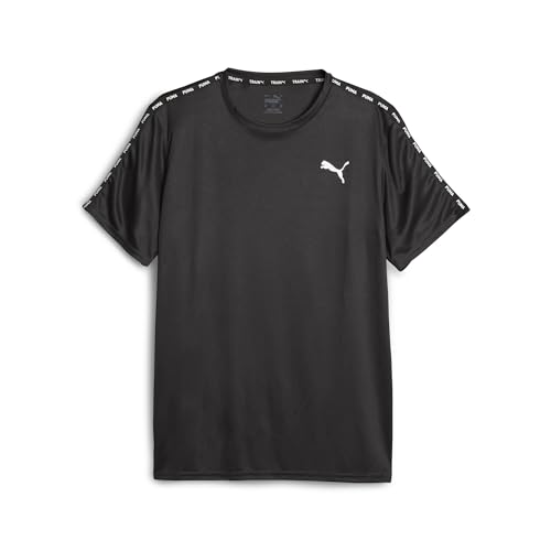 PUMA Puma Fit Taped Tee, Tee Hommes, PUMA Black,