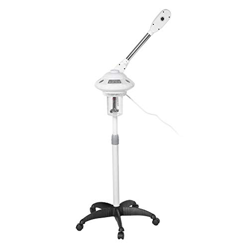 Facial Steamer,2 Types Rocker Arm Single Arm Hot Facial Aroma Ozone Beauty Salon Spa Hot Facial Steamer Facial Hydration Home Sauna SPA Facial Atomizer(US)