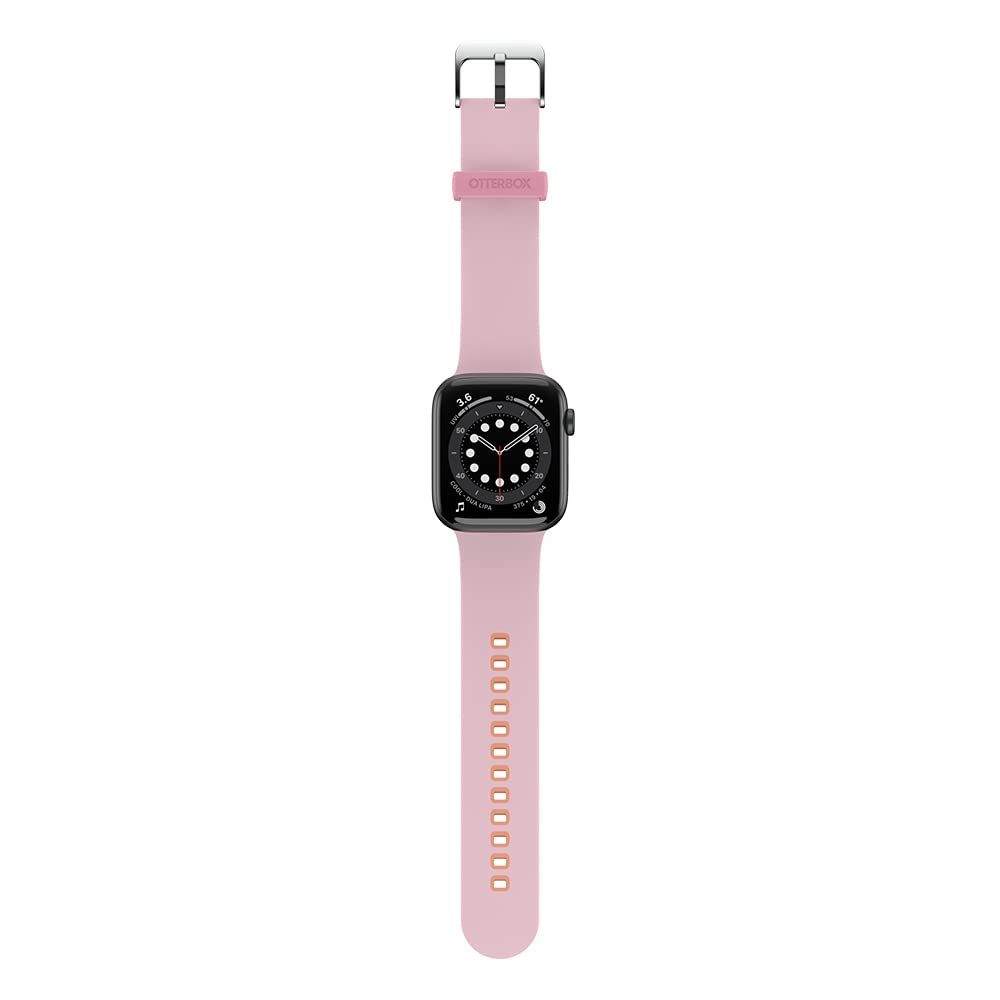 OtterBox All Day Watch Band for Apple Watch 44/45/46mm, Replacement Durable Soft Touch Silicone Strap for Apple Watch, Pink/Orange