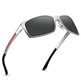 SOXICK Polarized Sunglasses For Men Driving - Lightweight Adjustable Rectangular Sun Glasses