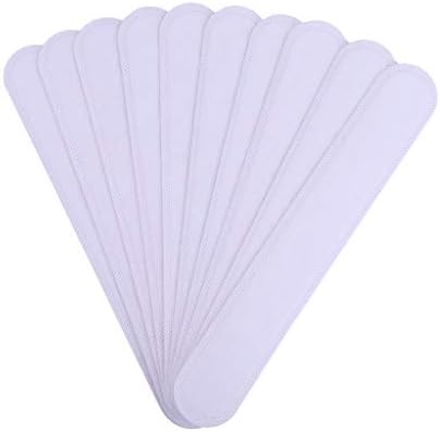 Disposable Collar Protector Sweat Pads, 10pcs Self-Adhesive Neck Liner Pads Feel Fresh & Dry All Day, Invisible Protection Hats Liner Caps Against Collar Sweat & Stains (White)