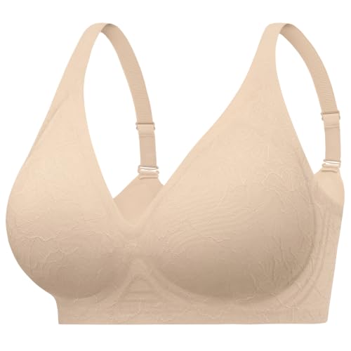 HBselect Deep V Bras for Women No Underwire Push Up Comfort Lace Jelly Bra at Amazon