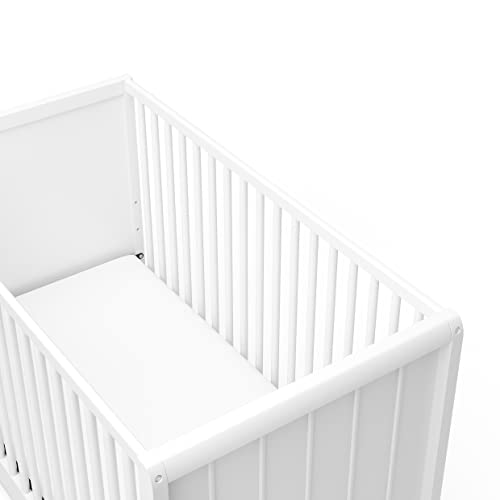Storkcraft Skye 3in1 Convertible Crib (White) Converts from Baby