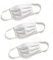 Lands 'End School Uniform 3-Pack de pequeñas mascarillas faciales reutilizables y lavables de algodón W