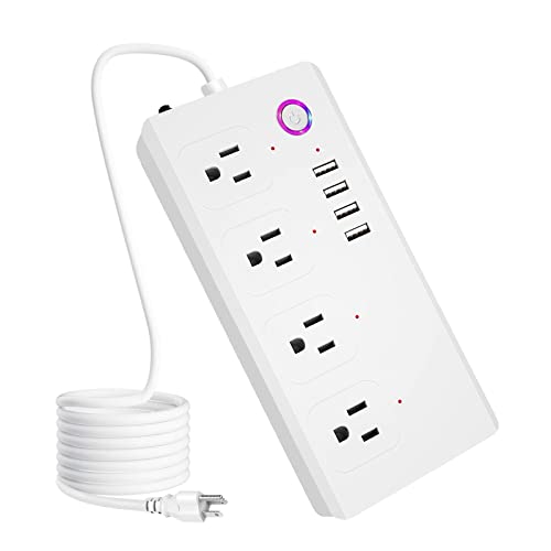Smart Power Strip, WiFi Smart Plug Surge Protector with 4 Individually