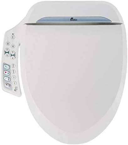 Bio Bidet Ultimate BB-600 Advanced Bidet Toilet Seat, Elongated White. Easy DIY Installation, Luxury Features From Side Panel, Adjustable Heated Seat and Water. Dual Nozzle Has Posterior and Feminine Wash